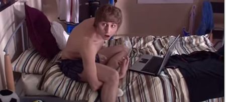 Pic: Guy happily smashes his own laptop rather than have his mam catch him watching porn