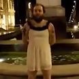 Video: Limerick guy wears a dress and sings Whitney Houston in a fountain after losing a FIFA bet