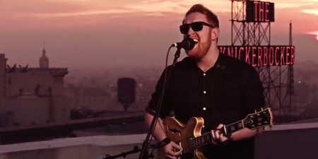 WATCH: Gavin James becomes first artist since Beastie Boys to perform on roof of Capitol Records
