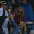Video: Baseball fan chugs beer like a boss after catching foul ball in cup