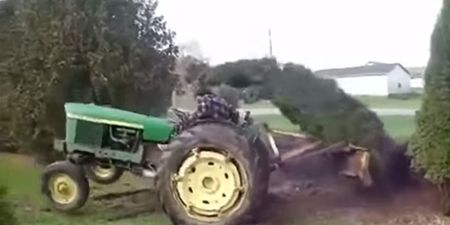 Video: The internet has peaked with this great footage of a tree beating up a farmer