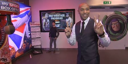 Video: Jamie Redknapp and Thierry Henry face-off to see who has the hardest punch
