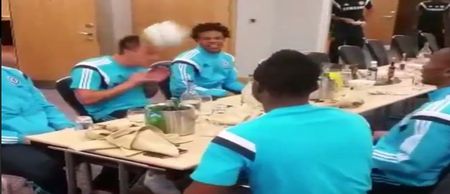 Video: Didier Drogba posts Instagram footage of epic Chelsea head tennis game at the dinner table