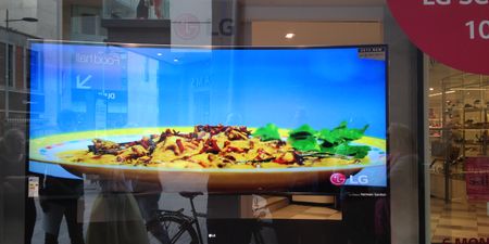 Check out Ireland’s BIGGEST curved TV screen… it’s 105” & only €82,599