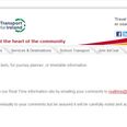 Pic: There’s something very, very strange going on with the Bus Éireann website today
