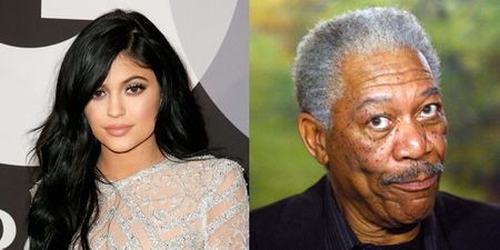 This Morgan Freeman GIF illustrates how 99% of people feel about that Kylie Jenner lips story