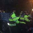 Video: Tánaiste Joan Burton has her car blocked by anti-water charges protestors in Dublin