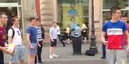 Irish Transition Year students complete massive bin challenge in the centre of Milan