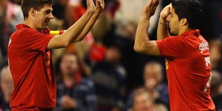 Pic: Luis Suarez had this classy farewell message for Steven Gerrard