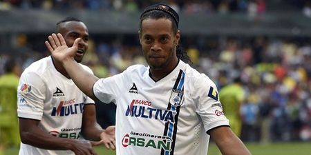 Vine: This sublime piece of Ronaldinho skill shows he is still one of the great footballing showmen