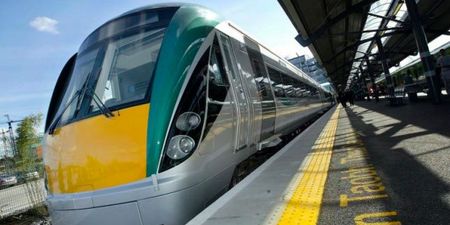 Pic: Someone is messing with the name display on the Dublin to Limerick train this evening