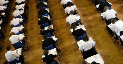 Pic: This student from Cavan has perfected the art of studying for the Leaving Cert