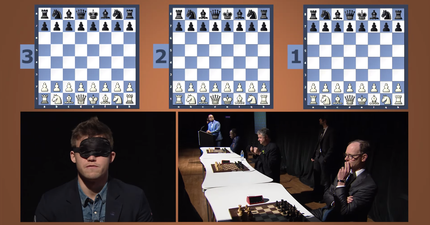 Video: 24-year-old chess genius plays 3 timed matches blindfolded and we can’t even play one normal game