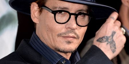 Pic: Everything seems to be alright between Johnny Depp and the Aussie police