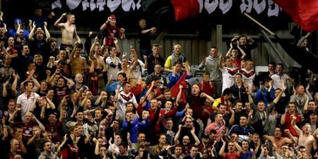 Pic: Hats off to the Bohs fans who unveiled this Fatboy Slim-inspired banner at Dalymount Park