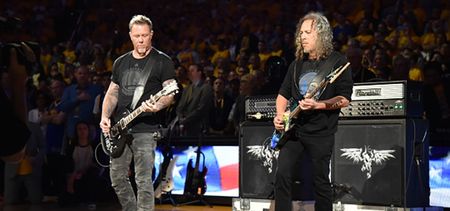 Video: Metallica channel Jimi Hendrix with this class version of the US anthem at the NBA finals