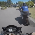 Video: Badass biker chases down and karate kicks motorcycle thief