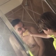 Video: Jimmy Kimmel tasked kids with serving their dad breakfast in the shower on Father’s Day