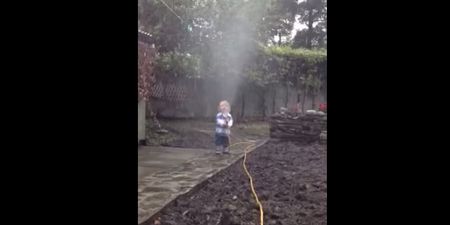 Video: Little Zach from Sligo gives his dad a soaking. Repeatedly.