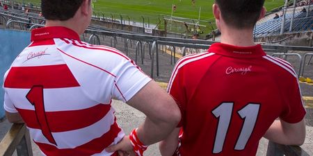 Pics: A man wearing jeans during a club hurling match in Cork last night