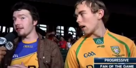 Video: Irish lads get interviewed at baseball game and are predictably brilliant