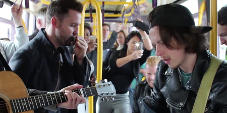 Video: Irish band Keywest performed on the Luas and it was excellent