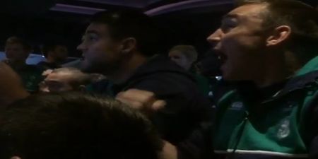 Video: The Irish rugby team get fierce excited watching Conor McGregor’s win over Chad Mendes
