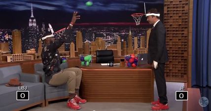Video: LeBron James and Jimmy Fallon play ‘Faceketball’ and it looks like great craic