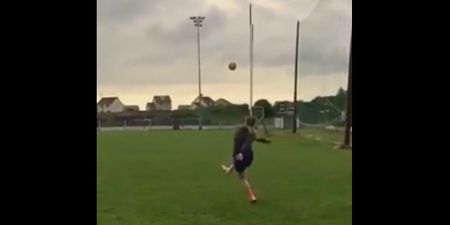 Video: Clare’s Ailish Considine with a ridiculous outside of the boot sideline point