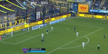 Video: We’re off to make sweet love to this rabona goal from Boca Juniors