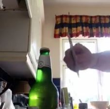 Video: Stuck for a bottle opener? Here’s how to use a DVD instead