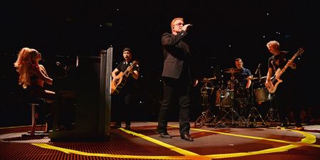 Video: Lady Gaga joins U2 on stage in New York for a performance of Ordinary Love