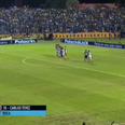 Video: Just listen to the noise Boca fans make as Carlos Tevez scores his first goal