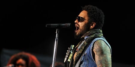 Pic: Lenny Kravitz has an embarrassing wardrobe malfunction live on stage (NSFW)