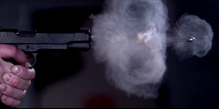 Video: This is what a bullet looks like shot from a gun in slow motion
