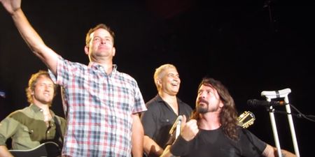 Video: Dave Grohl makes a man cry tears of joy on stage at a Foo Fighters gig (NSFW)