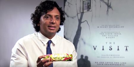 JOE meets king of movie twists M. Night Shyamalan to give him a Twister ice pop and talk about his new film, The Visit