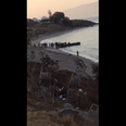 VIDEO: Refugees climb onto overcrowded boat near where the body of Aylan Kurdi was found