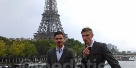 PIC: These Irish lads went to their Debs last night and ended up in Paris
