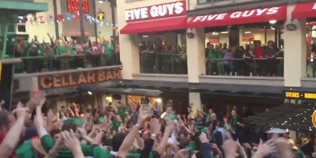 VIDEO: It looks like Ireland took over the Brewery Quarter in Cardiff yesterday