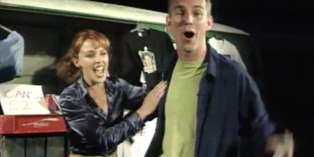 VIDEO: The promo for his new chat show features a young and red-faced Ray D’Arcy flirting with Kylie Minogue