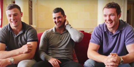 VIDEO: The Gun Show: Kearney, Henshaw and Peter O’Mahony guess their Irish team-mates by their biceps