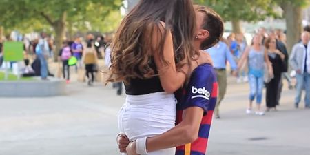 VIDEO: Neymar look-alike walks around London kissing loads of random women