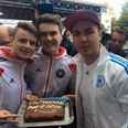 PIC: If we were Mario Götze, we wouldn’t eat the cake two Irish fans gave him