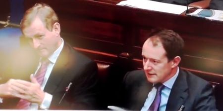 VIDEO: Enda Kenny caught rotten reacting angrily to Mary Lou McDonald’s statement on the Budget
