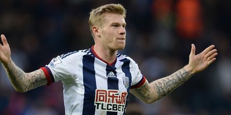 James McClean caused uproar at the end of West Brom v Sunderland today