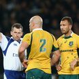 PIC: Nigel Owens emotionally responds to this hometown message of support