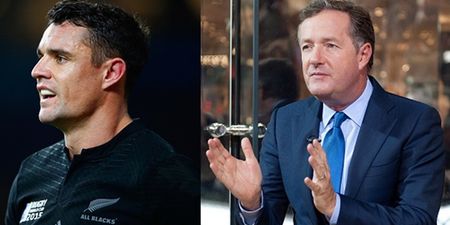 TWEET: Piers Morgan has managed to suck some of the joy from Dan Carter’s phenomenal performance