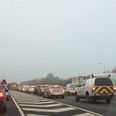 PICS: The M50 southbound is still like a car park following this morning’s accident