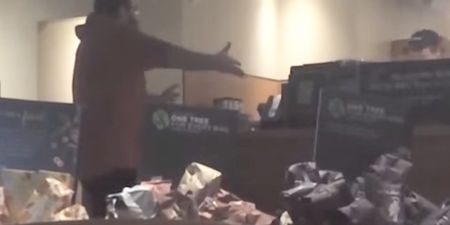 VIDEO: Angry customer throws an epic hissy fit over Starbucks’ new red cup